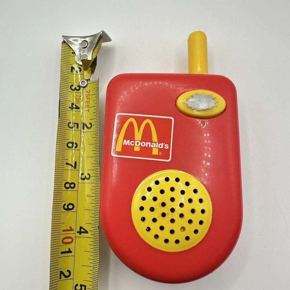 McDonalds Play Food Thru Cash Register Red‎ Walkie Talkie Toy Tested Interactive